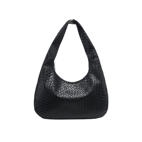 Woven Leather Handbag Vintage Top Handle Shoulder Bags Textured Hobo <3 - Picture 1 of 6